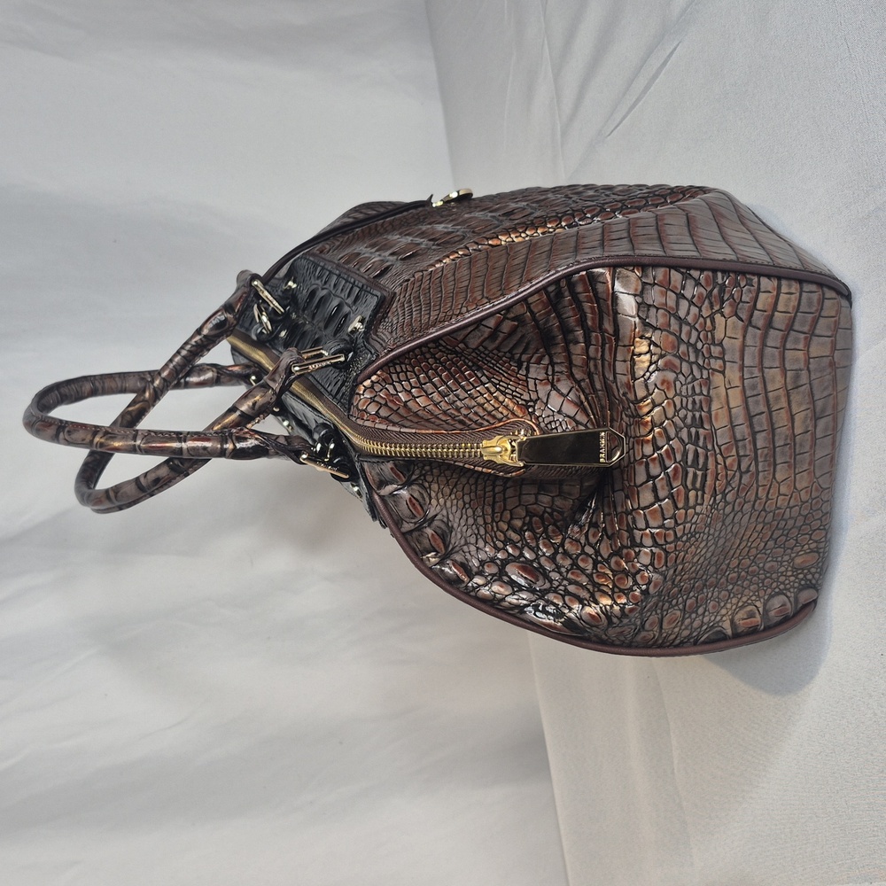 Brahmin FAYE Fall Tortoise Croc Embossed Handbag - Picture 9 of 17